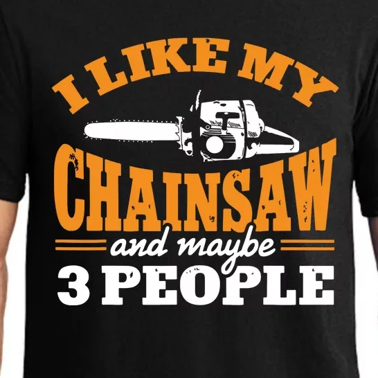 Chainsaw Carving Woodworking Logger Carpentry Woodworker Pajama Set