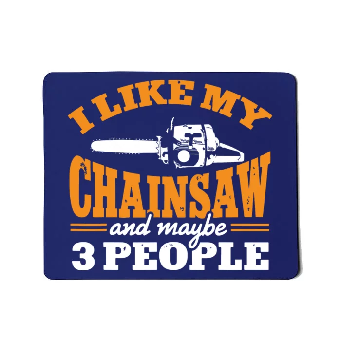 Chainsaw Carving Woodworking Logger Carpentry Woodworker Mousepad