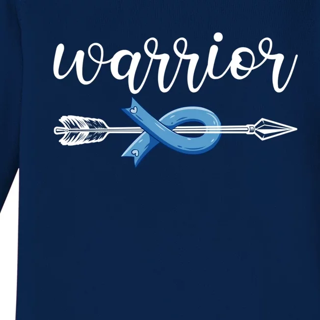 Colon Cancer Warrior Colon Cancer Awareness Meaningful Gift Baby Long Sleeve Bodysuit