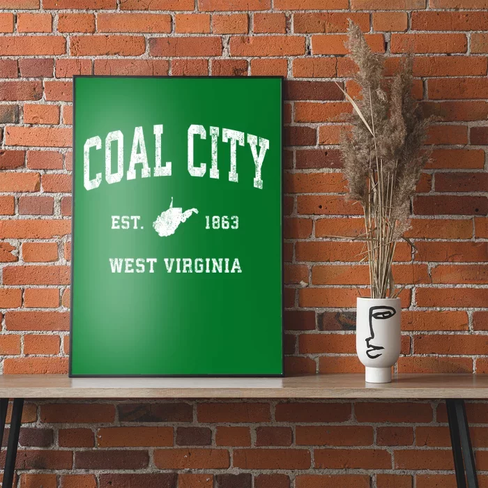 Coal City West Virginia Wv Vintage Athletic Sports Poster