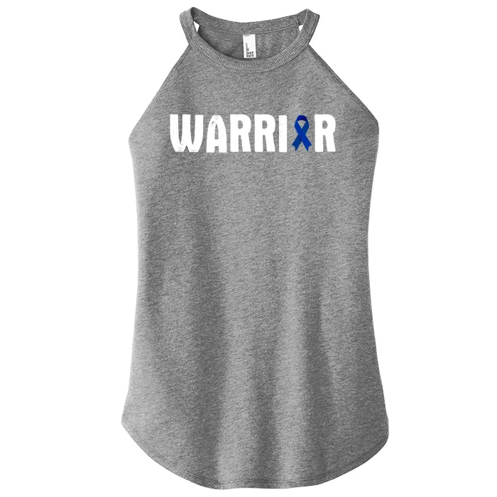 Colon Cancer Warrior Gift Awareness Fighter Quote Saying Cool Gift Women’s Perfect Tri Rocker Tank