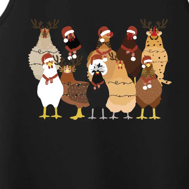 Christmas Chicken Women Chicken Performance Tank