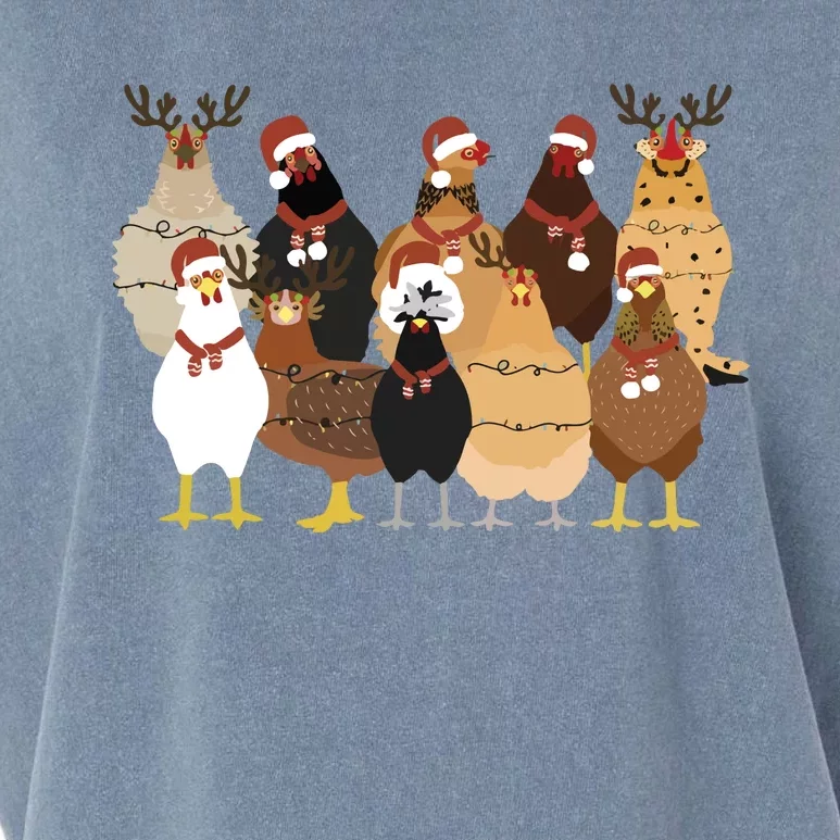 Christmas Chicken Women Chicken Garment-Dyed Women's Muscle Tee