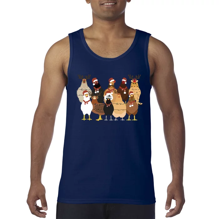 Christmas Chicken Women Chicken Tank Top