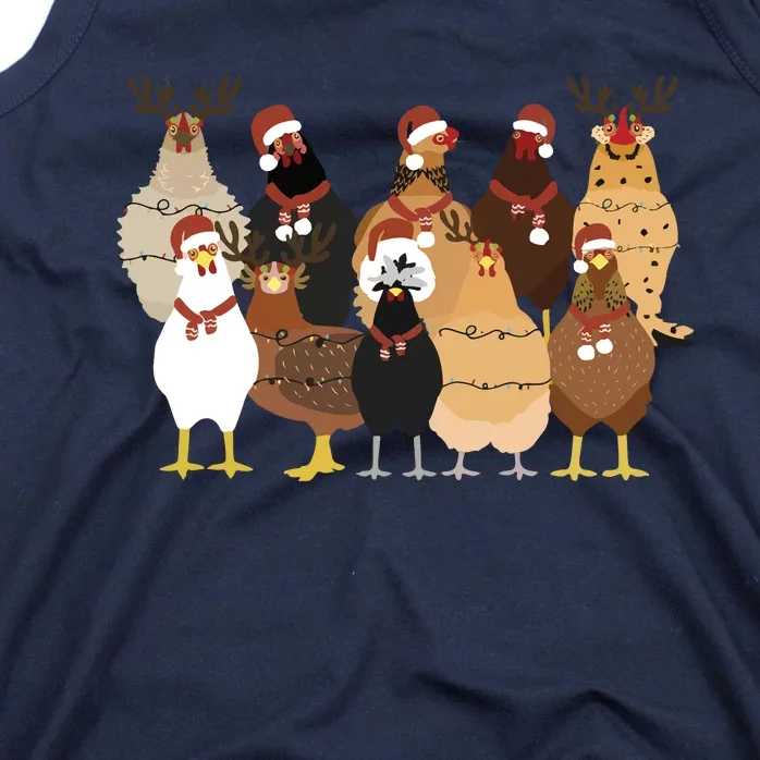 Christmas Chicken Women Chicken Tank Top