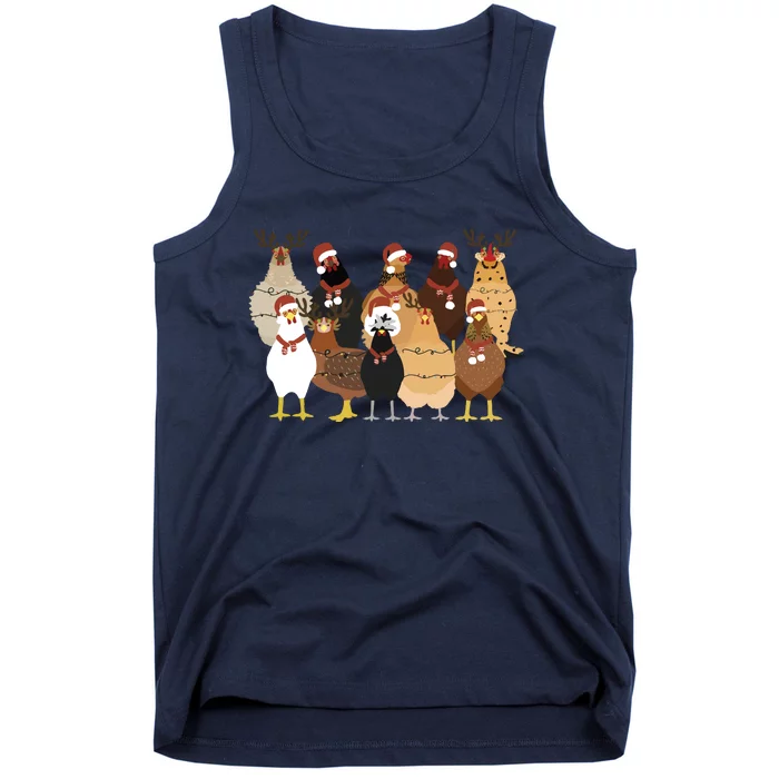 Christmas Chicken Women Chicken Tank Top