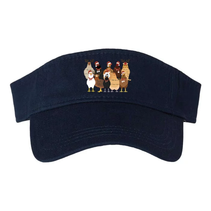 Christmas Chicken Women Chicken Valucap Bio-Washed Visor