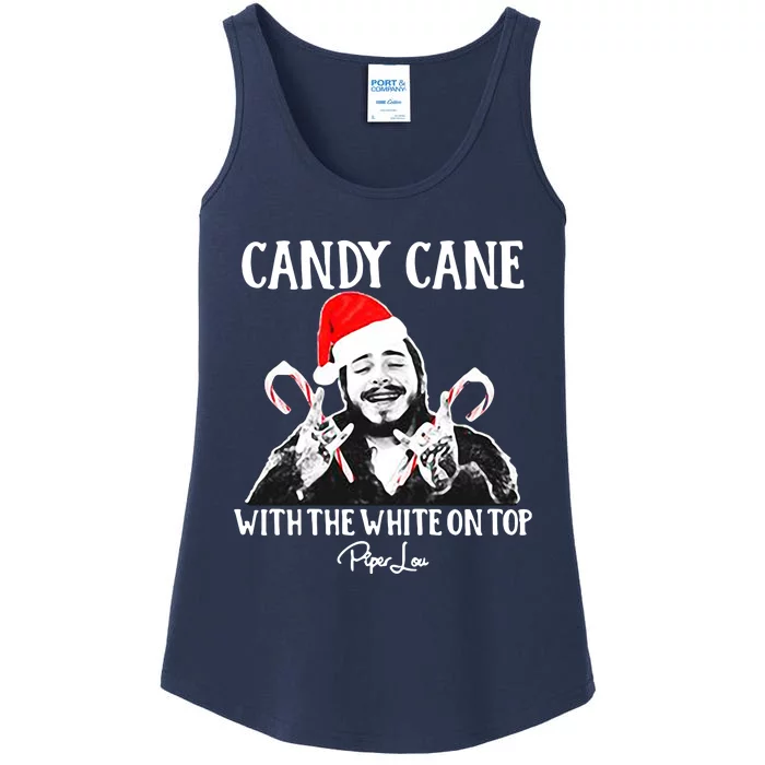 Candy Cane With The White On Top Christmas Ladies Essential Tank