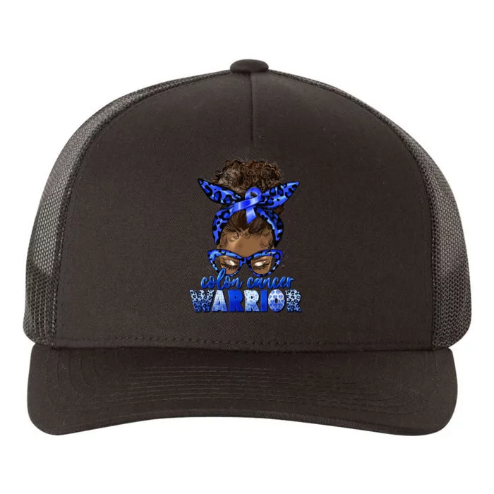 Colon Cancer Warrior Awareness Survivors Fighters Funny Gift Yupoong Adult 5-Panel Trucker Hat