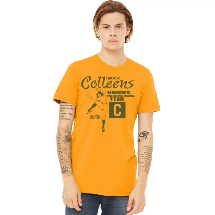 Chicago Colleens Women Professional Baseball Team 1948 Premium T-Shirt