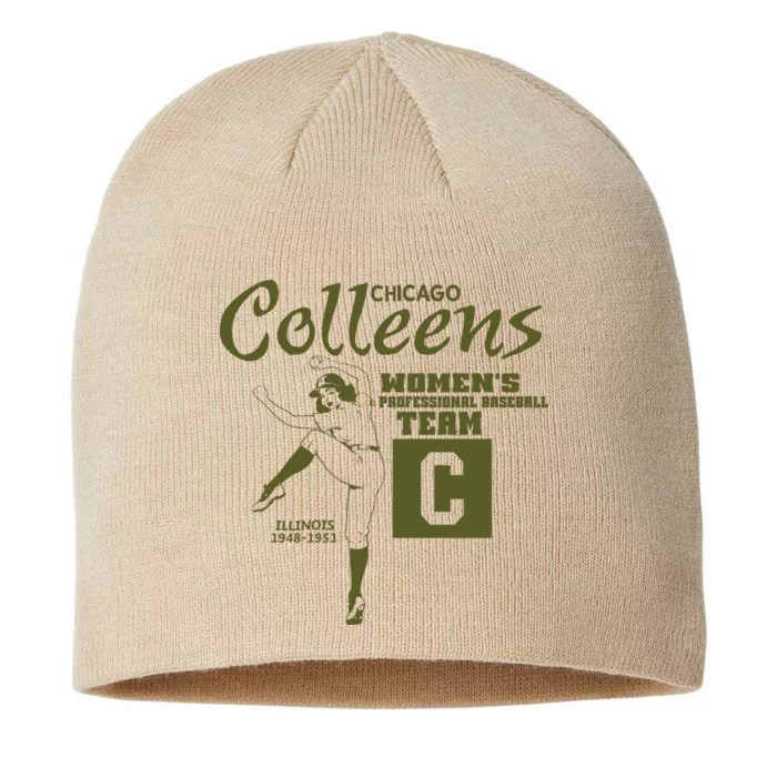 Chicago Colleens Women Professional Baseball Team 1948 8 1/2in Sustainable Knit Beanie