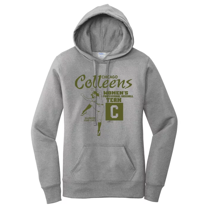 Chicago Colleens Women Professional Baseball Team 1948 Women's Pullover Hoodie