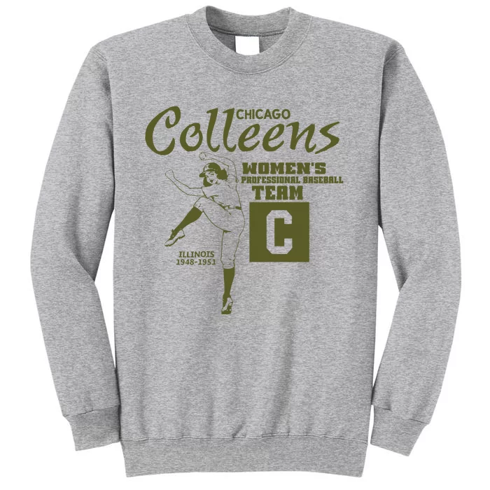 Chicago Colleens Women Professional Baseball Team 1948 Tall Sweatshirt