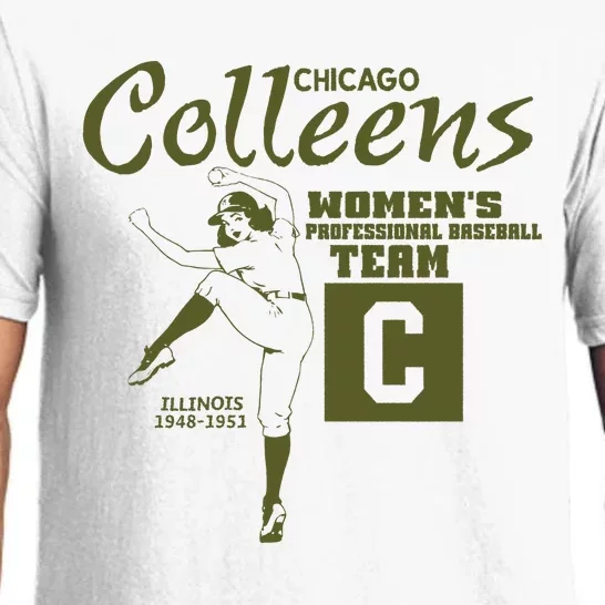 Chicago Colleens Women Professional Baseball Team 1948 Pajama Set