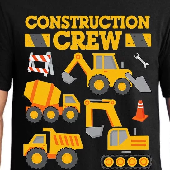 Construction Crew Worker Excavator Pajama Set