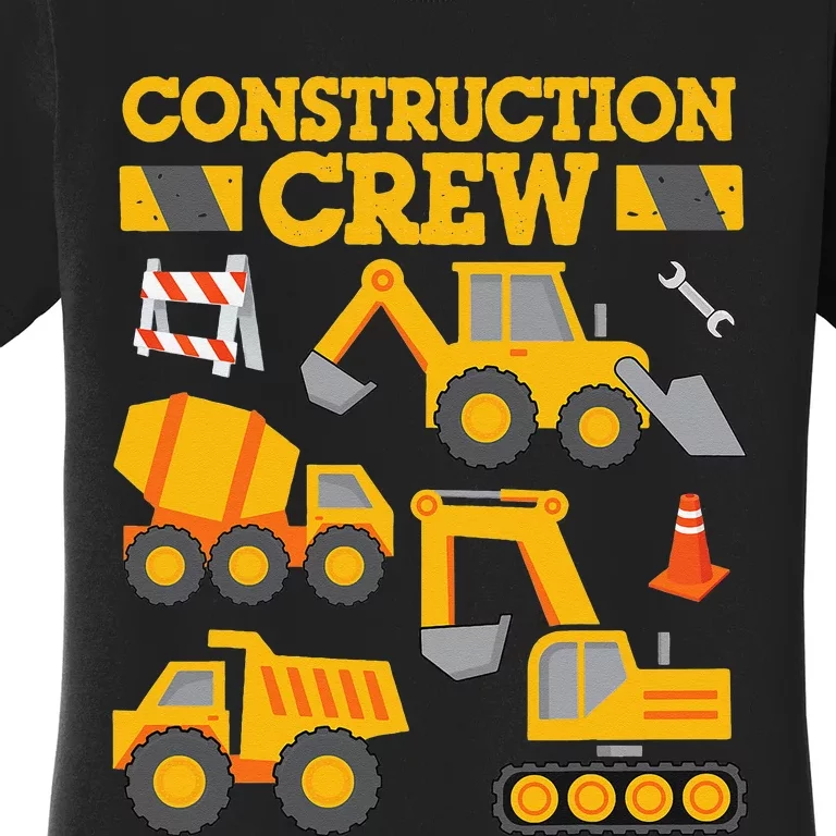 Construction Crew Worker Excavator Women's T-Shirt