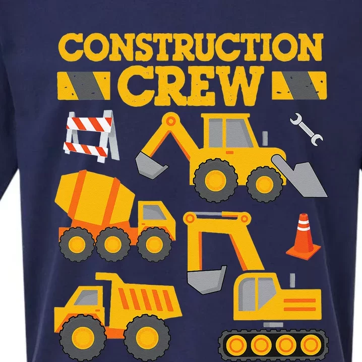 Construction Crew Worker Excavator Sueded Cloud Jersey T-Shirt