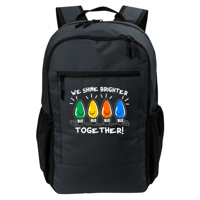 Cute Christmas We Shine Brighter Together Daily Commute Backpack