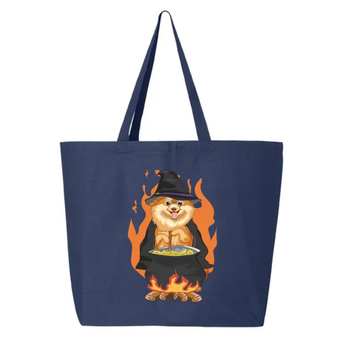 Cute Corgi With Witch Hat Corgi Halloween Cute Gift 25L Jumbo Tote