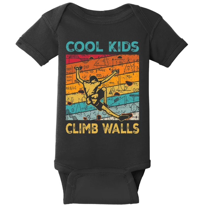 Cool Climb Walls Extreme Sport Rock Climbing Bouldering Baby Bodysuit