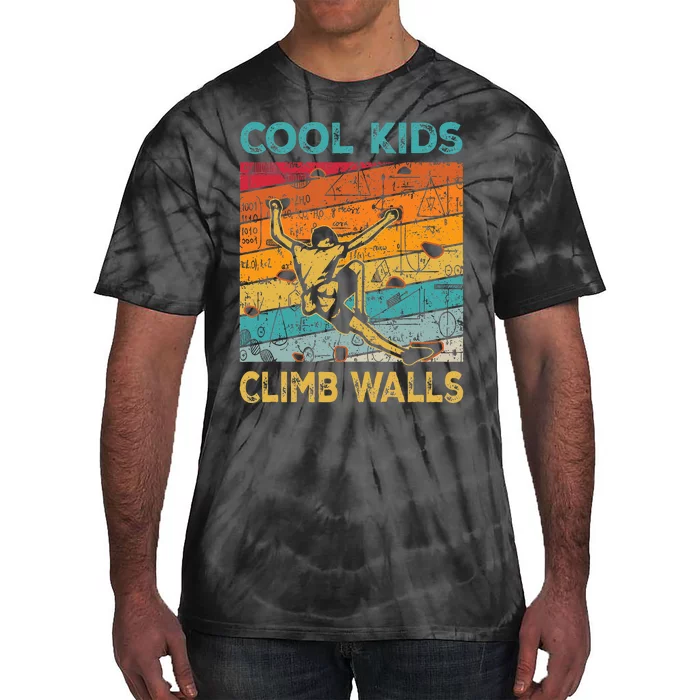 Cool Climb Walls Extreme Sport Rock Climbing Bouldering Tie-Dye T-Shirt