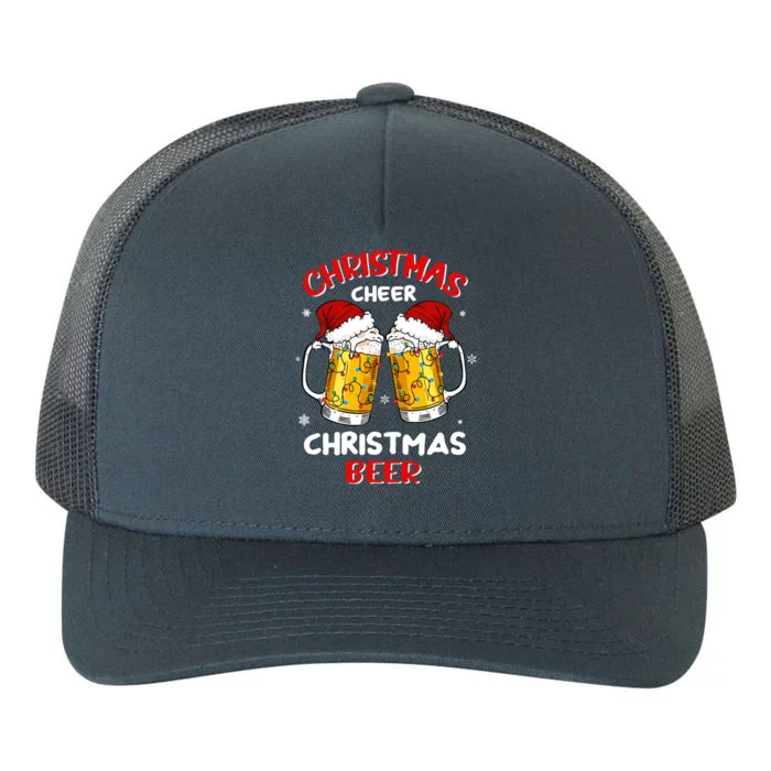 Christmas Cheer With Santa Hat Xmas Party Ing Beer Gift Yupoong Adult 5-Panel Trucker Hat