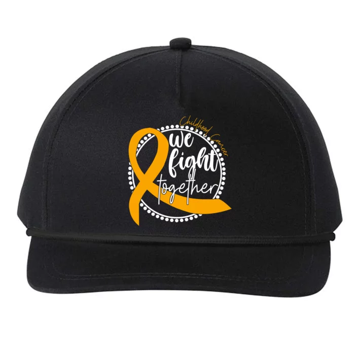 Childhood Cancer We Fight Together Snapback Five-Panel Rope Hat