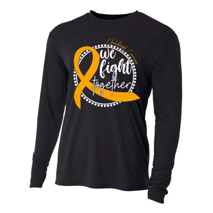 Childhood Cancer We Fight Together Cooling Performance Long Sleeve Crew