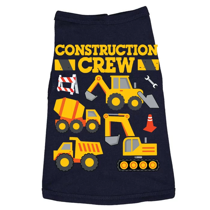 Construction Crew Worker Excavator Boy Girl Doggie Tank