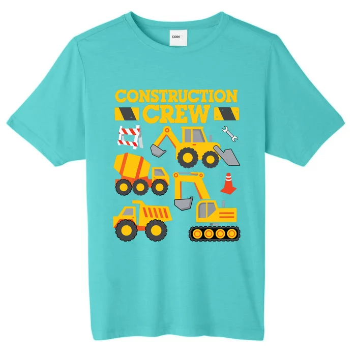 Construction Crew Worker Excavator Boy Girl ChromaSoft Performance T-Shirt