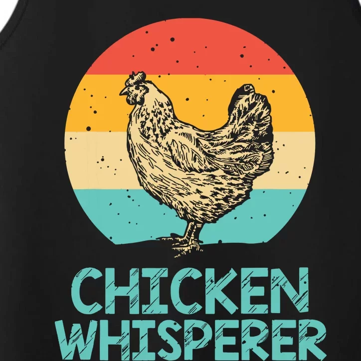 Cool Chicken Whisperer For Men Women Chicken Lover Farmer Performance Tank