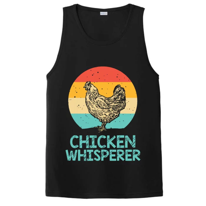 Cool Chicken Whisperer For Men Women Chicken Lover Farmer Performance Tank