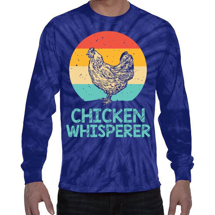 Cool Chicken Whisperer For Men Women Chicken Lover Farmer Tie-Dye Long Sleeve Shirt