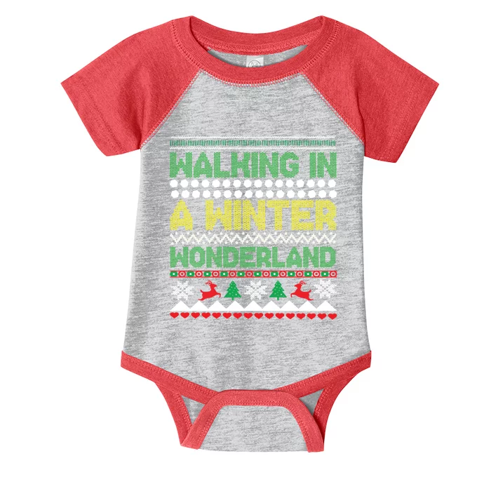 Cool Christmas Walking In A Winter Wonderland Infant Baby Jersey Bodysuit