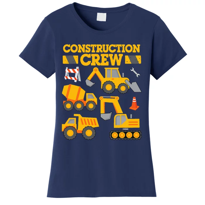 Construction Crew Worker Excavator Women's T-Shirt