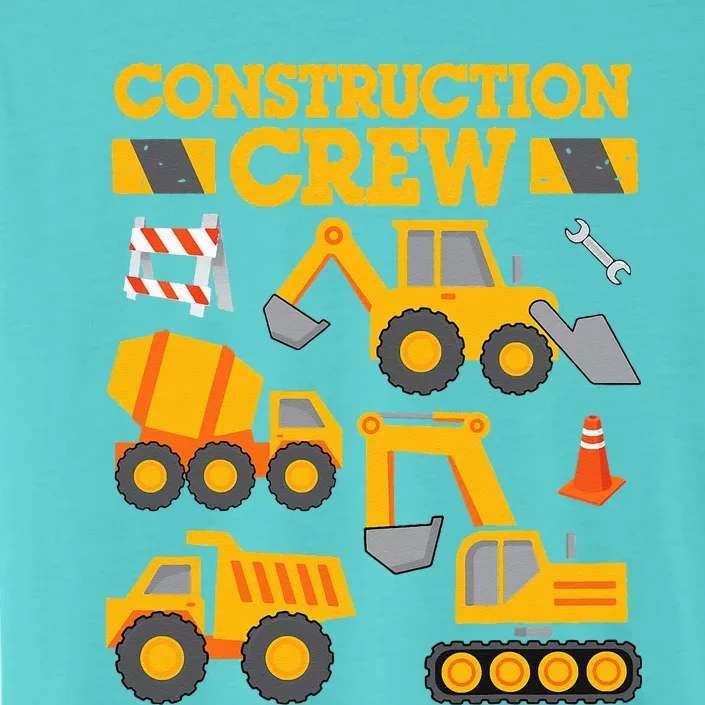 Construction Crew Worker Excavator ChromaSoft Performance T-Shirt