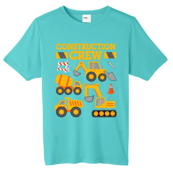 Construction Crew Worker Excavator ChromaSoft Performance T-Shirt