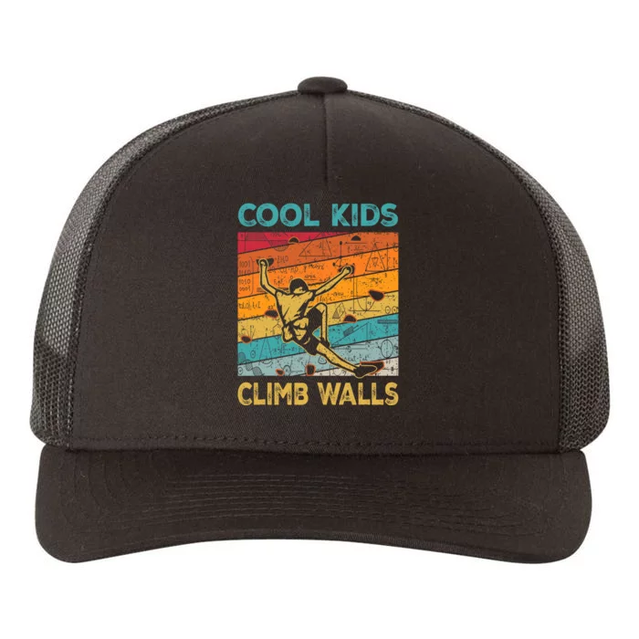 Cool Climb Walls Extreme Sport Rock Climbing Bouldering Yupoong Adult 5-Panel Trucker Hat