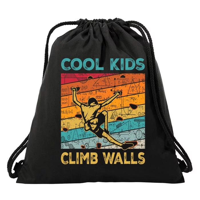 Cool Climb Walls Extreme Sport Rock Climbing Bouldering Drawstring Bag