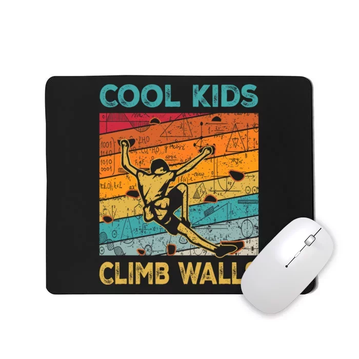 Cool Climb Walls Extreme Sport Rock Climbing Bouldering Mousepad