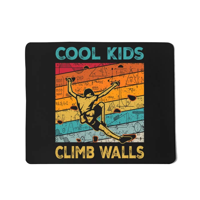 Cool Climb Walls Extreme Sport Rock Climbing Bouldering Mousepad