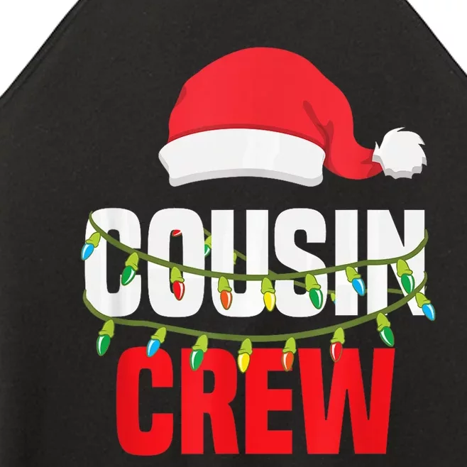 Cousin Crew Xmas Family Reunion Christmas Relatives Gift Women’s Perfect Tri Rocker Tank