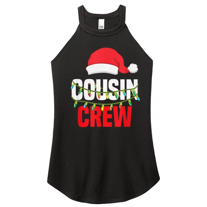 Cousin Crew Xmas Family Reunion Christmas Relatives Gift Women’s Perfect Tri Rocker Tank