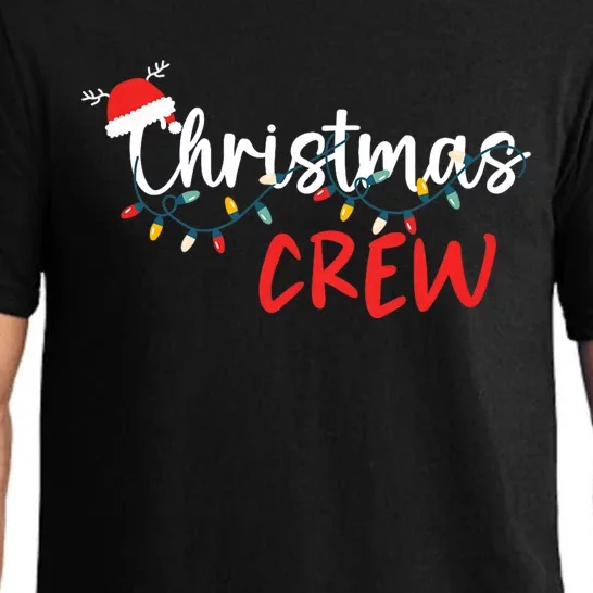 Christmas Crew Xmas Lights Family Matching Pajamas Holiday Pajama Set