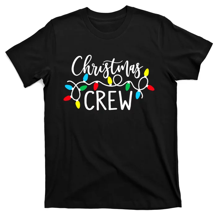 Christmas Crew Xmas Lights Pajama Happy Holiday Boy Girl T-Shirt