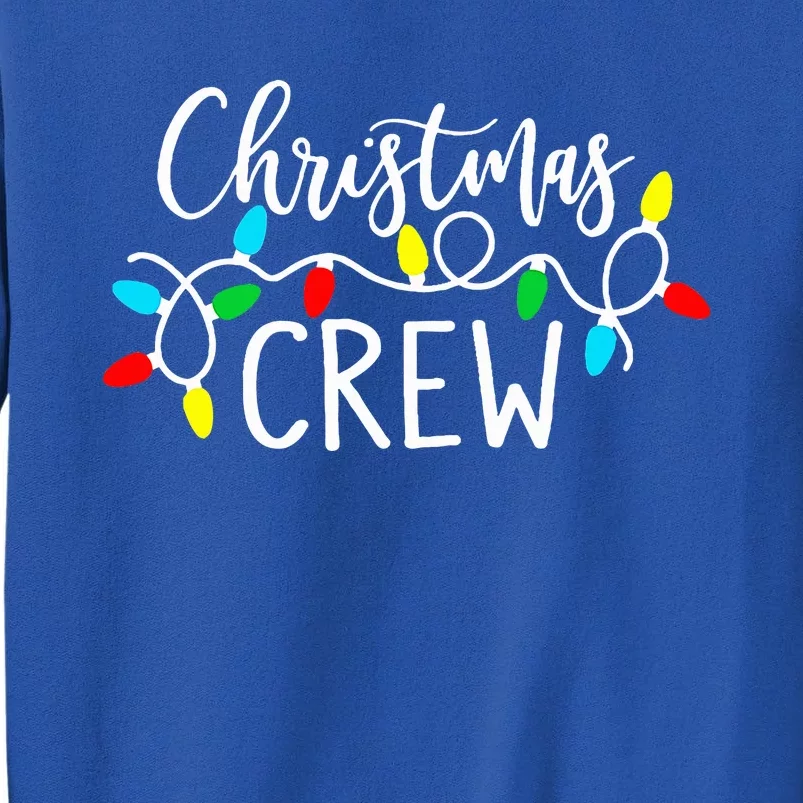 Christmas Crew Xmas Lights Pajama Happy Holiday Sweatshirt