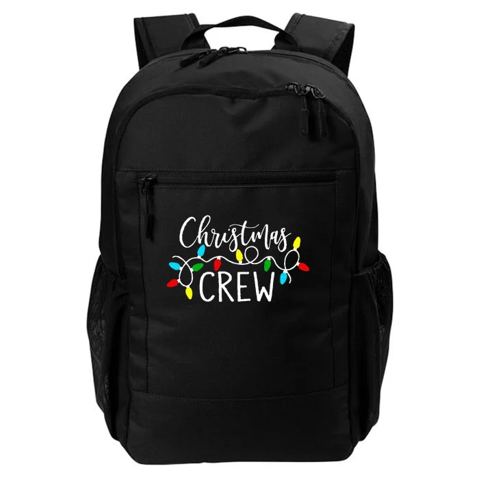 Christmas Crew Xmas Lights Pajama Happy Holiday Daily Commute Backpack