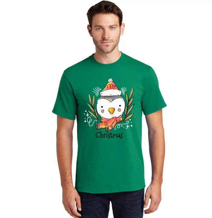 Cute Christmas Xmas Penguin Animal Tall T-Shirt