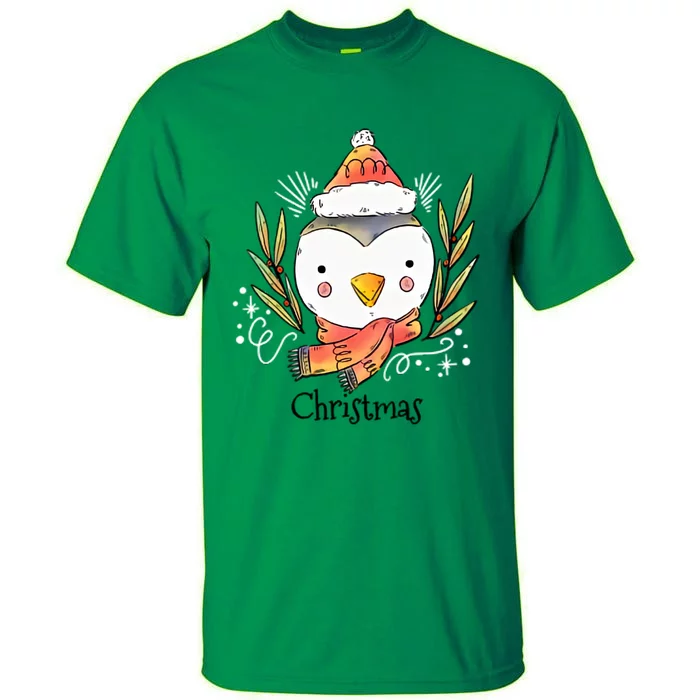 Cute Christmas Xmas Penguin Animal Tall T-Shirt