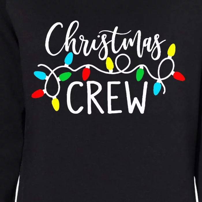 Christmas Crew Xmas Lights Pajama Happy Holiday Womens California Wash Sweatshirt